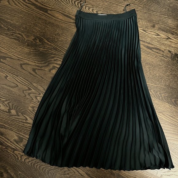 Reiss Pleated Green Midi Size 0 - Picture 1 of 4